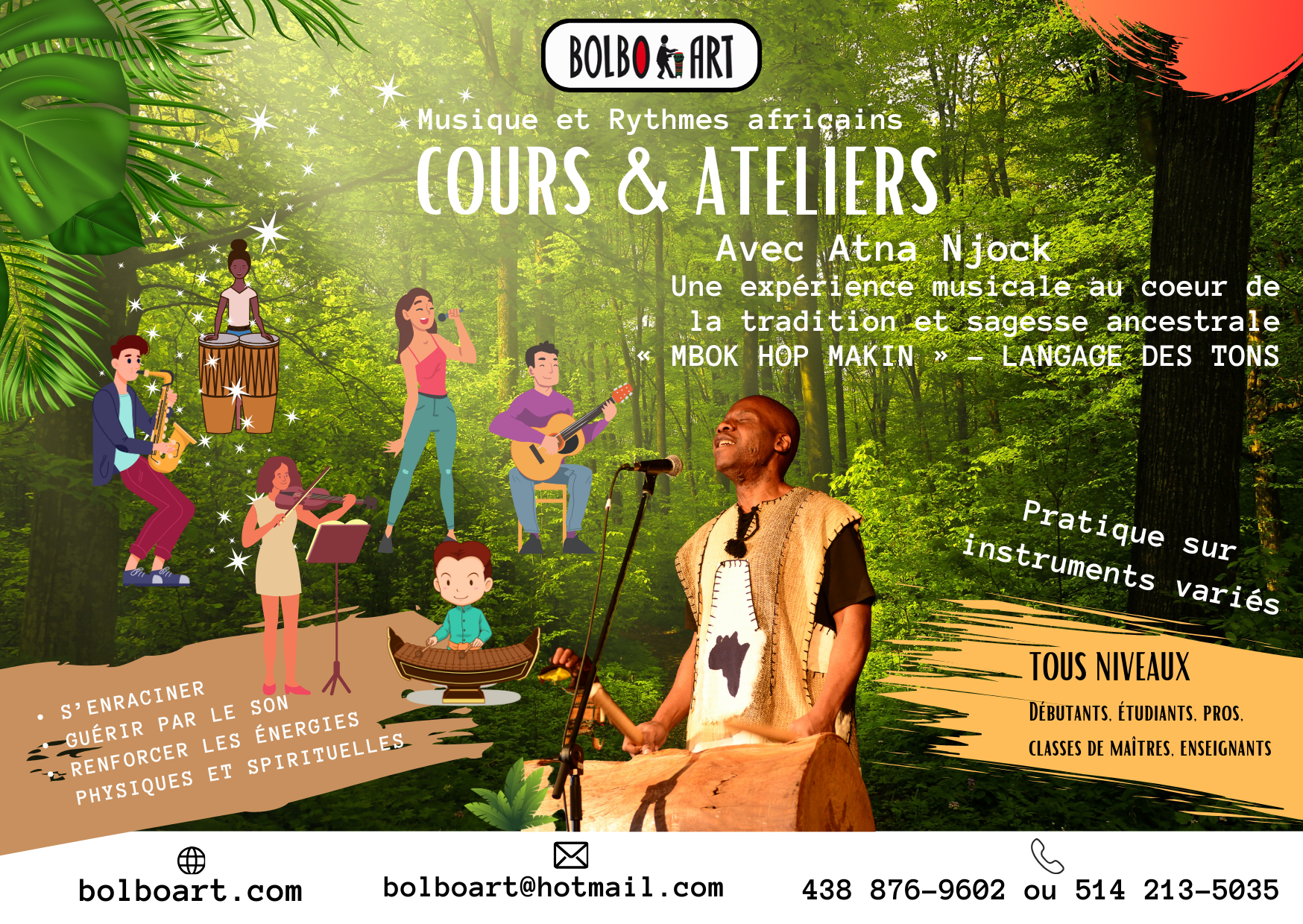 Cours &amp; ATELIERS - Bolbo Art